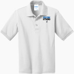 MacArthur Elementary Mustangs <span class="pdp-name-mascot">McArthur Elementary</span> Port & Company Youth 5.5 Ounce Jersey Knit Polo Front Thumbnail