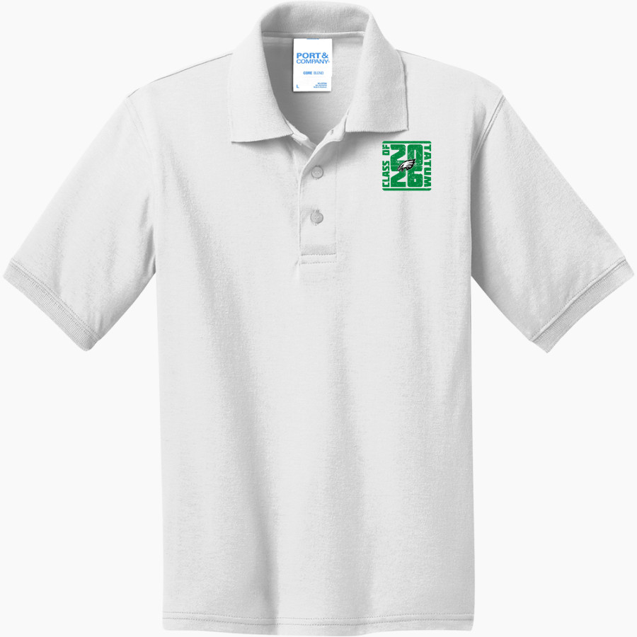 Tatum Eagles <span class="pdp-name-mascot">Tatum Eagles</span> Port & Company Youth 5.5 Ounce Jersey Knit Polo