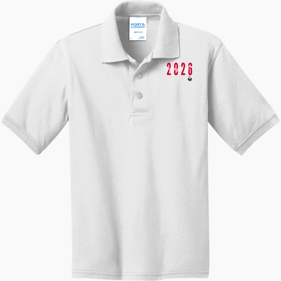 Oswalt Eagles <span class="pdp-name-mascot">Oswalt Academy Eagles</span> Port & Company Youth 5.5 Ounce Jersey Knit Polo