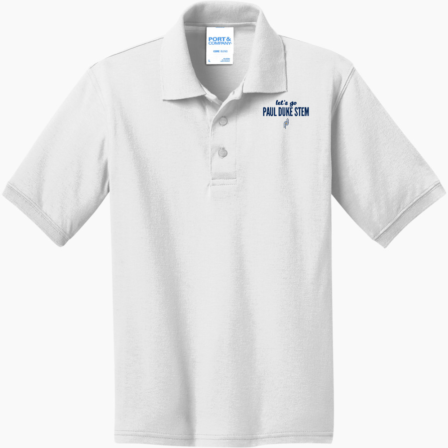 Paul Duke STEM Trailblazers <span class="pdp-name-mascot">Paul Duke High School Trailblazers</span> Port & Company Youth 5.5 Ounce Jersey Knit Polo