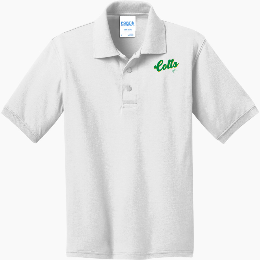 COLSTRIP HIGH SCHOOL COLTS <span class="pdp-name-mascot">COLSTRIP COLTS/FILLIES</span> Port & Company Youth 5.5 Ounce Jersey Knit Polo