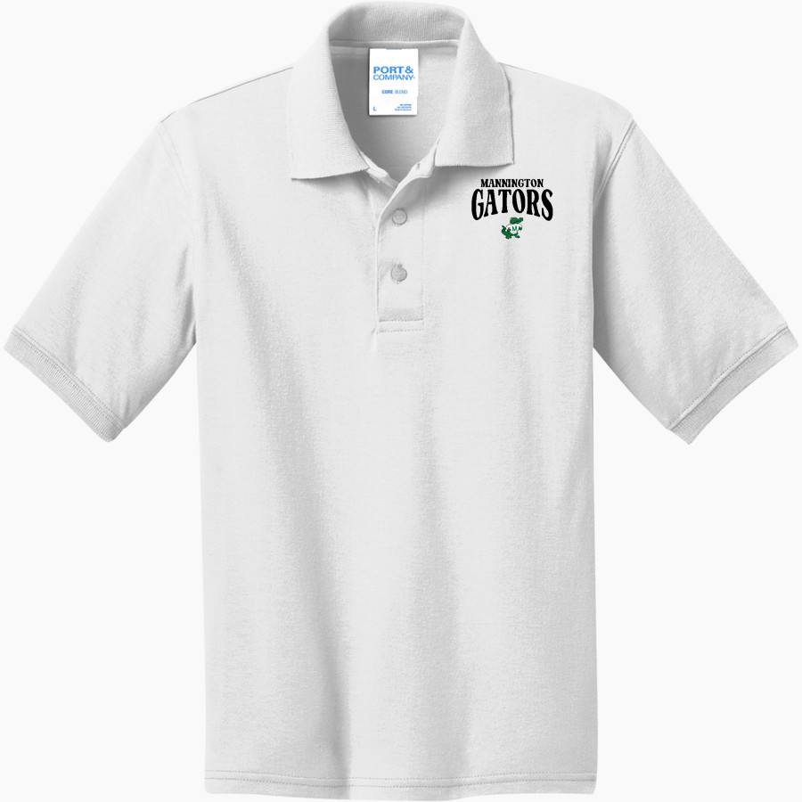 Mannington Gators <span class="pdp-name-mascot">Mannington Gators</span> Port & Company Youth 5.5 Ounce Jersey Knit Polo