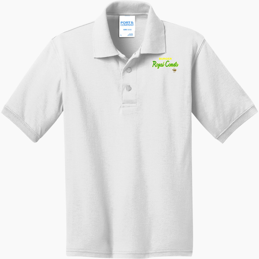 Burger Royal Comets Port & Company Youth 5.5 Ounce Jersey Knit Polo