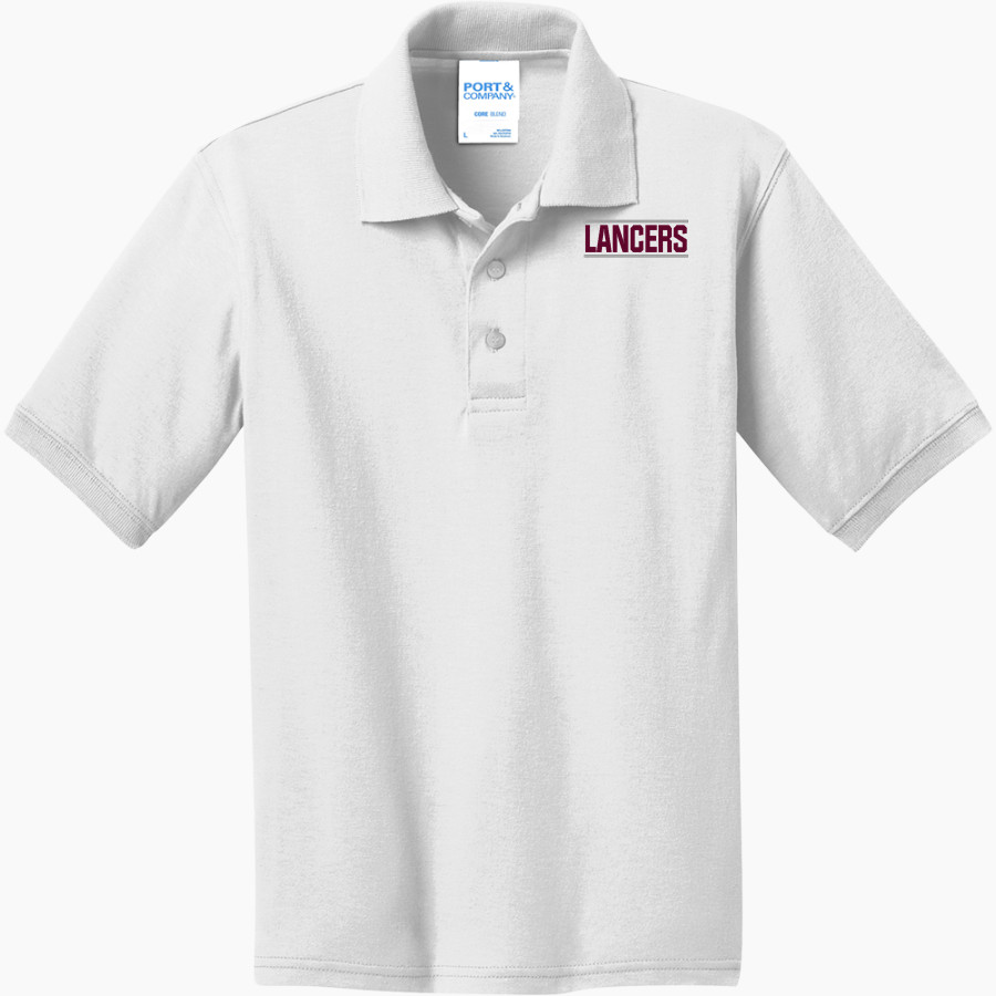 AMHERST COUNTY HIGH SCHOOL LANCERS <span class="pdp-name-mascot">AMHERST COUNTY LANCERS</span> Port & Company Youth 5.5 Ounce Jersey Knit Polo