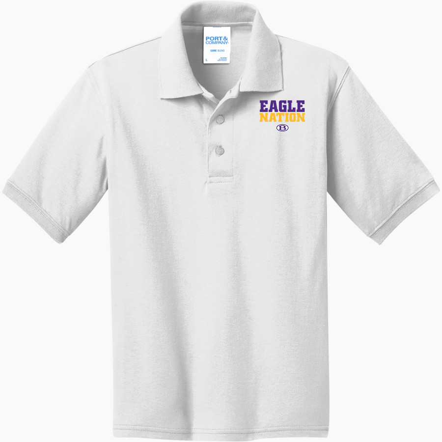 BELL HIGH SCHOOL EAGLES <span class="pdp-name-mascot">BELL EAGLES</span> Port & Company Youth 5.5 Ounce Jersey Knit Polo