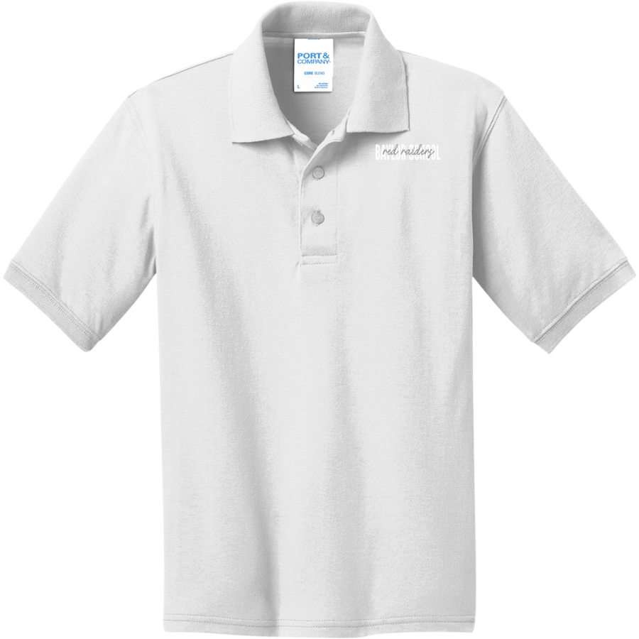 Baylor School Red Raiders <span class="pdp-name-mascot">Baylor School Red Raiders</span> Port & Company Youth 5.5 Ounce Jersey Knit Polo