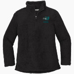 University Prep Mustangs Port Authority Women's Cozy 1/4-Zip Fleece Pullover Front Thumbnail
