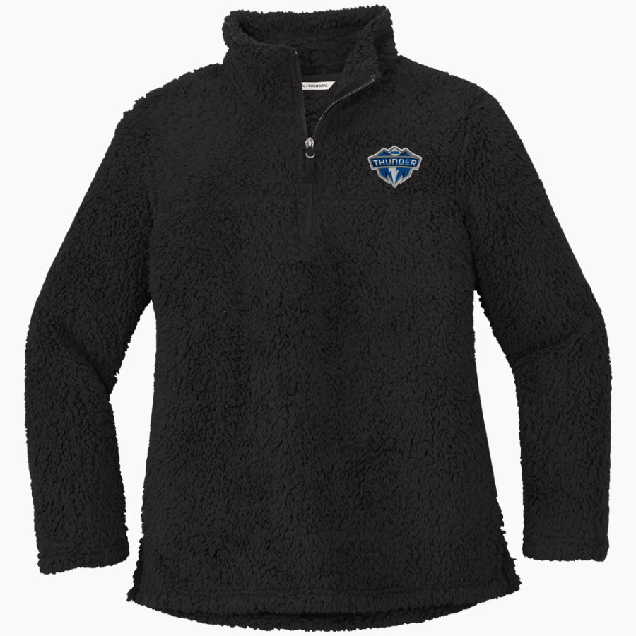 Mount St. Mary Academy believe in the boom <span class="pdp-name-mascot">Mount Saint Mary Academy Thunder</span> Port Authority Women's Cozy 1/4-Zip Fleece Pullover