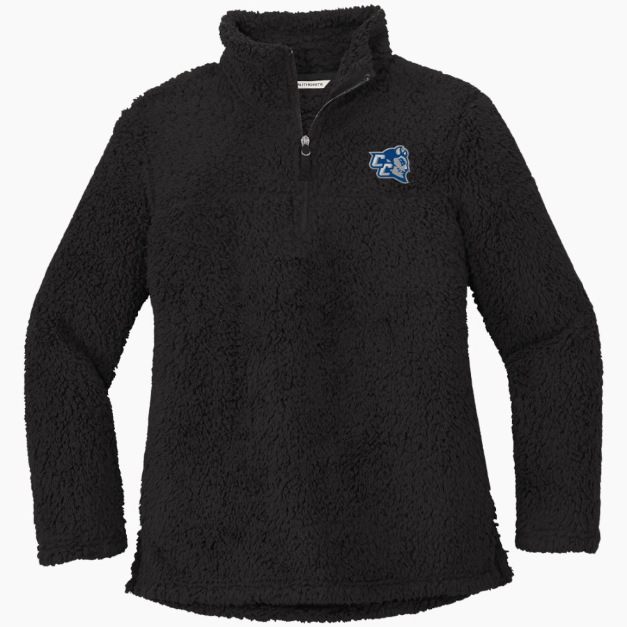 CCSU Blue Devils Port Authority Women's Cozy 1/4-Zip Fleece Pullover