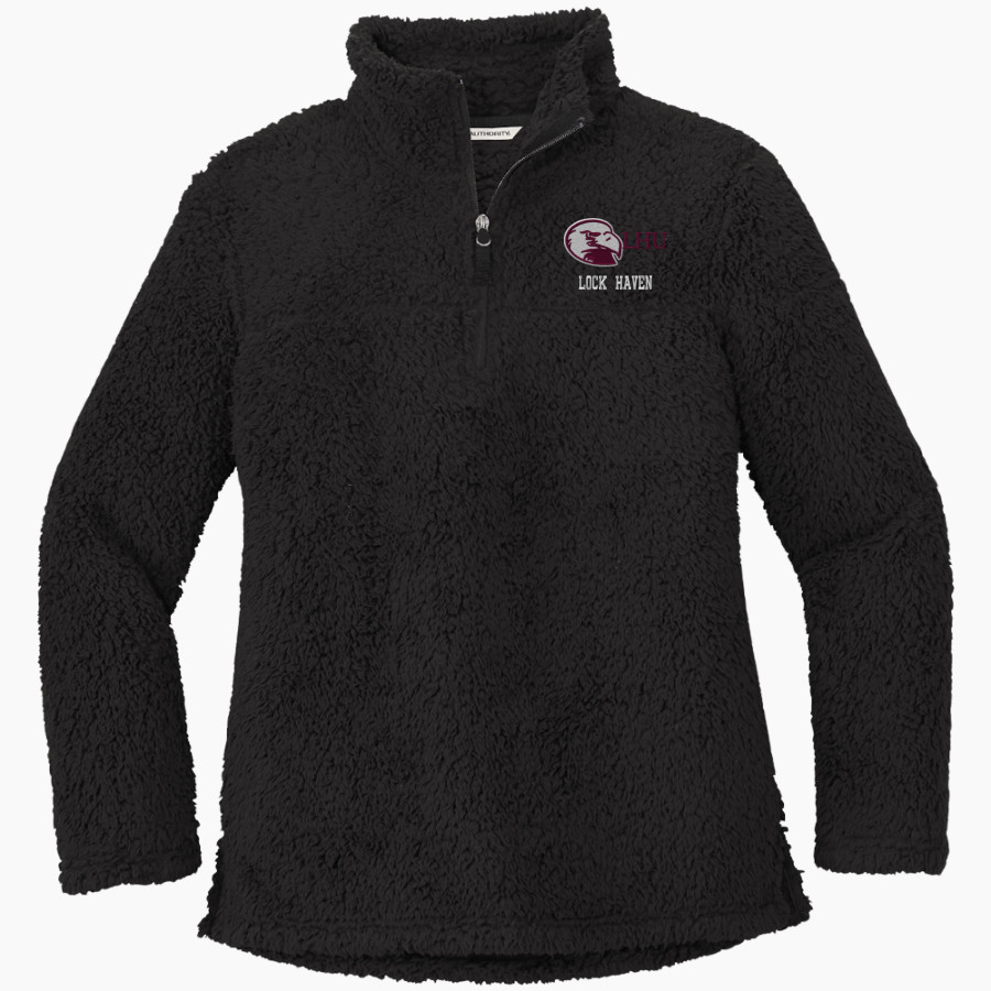 Lock Haven Bald Eagles <span class="pdp-name-mascot">Lock Haven University Bald Eagles</span> Port Authority Women's Cozy 1/4-Zip Fleece Pullover