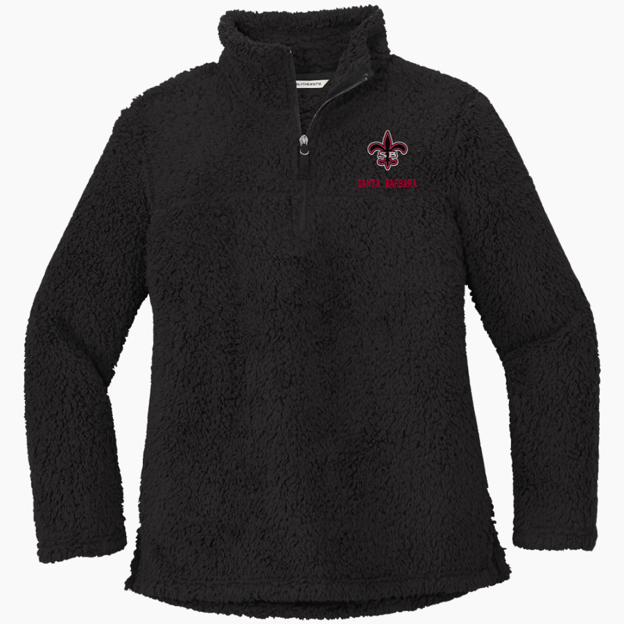 Santa Barbara Saints Football <span class="pdp-name-mascot">Santa Barbara Saints Football</span> Port Authority Women's Cozy 1/4-Zip Fleece Pullover
