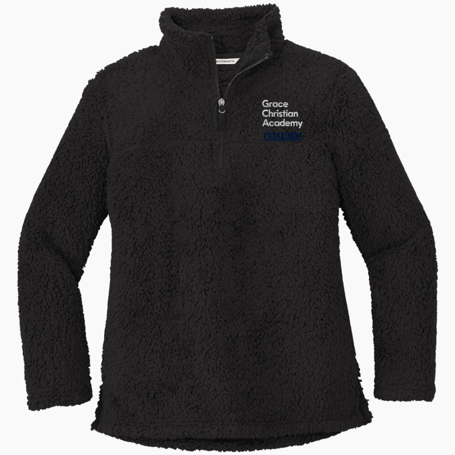 Grace Christian Academy Crusaders <span class="pdp-name-mascot">Grace Christian Academy Crusaders</span> Port Authority Women's Cozy 1/4-Zip Fleece Pullover