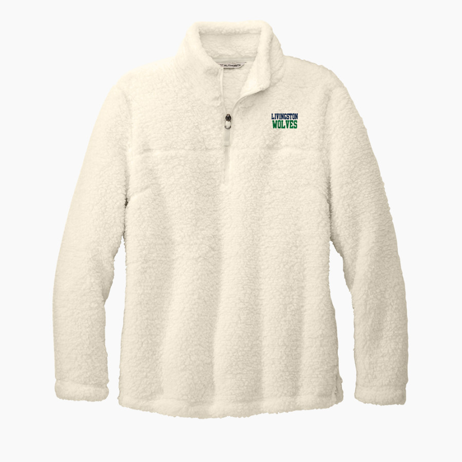 LIVINGSTON COLLEGIATE ACADEMY Wolves Port Authority Women's Cozy 1/4-Zip Fleece Pullover