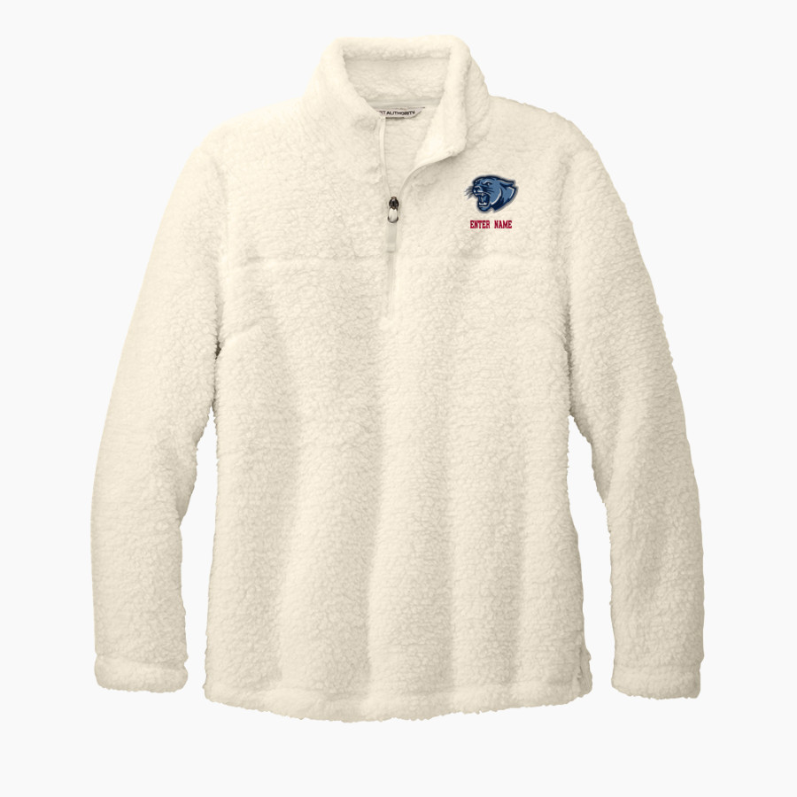 CROW HIGH SCHOOL Cougars Online Store Port Authority Women's Cozy 1/4-Zip Fleece Pullover