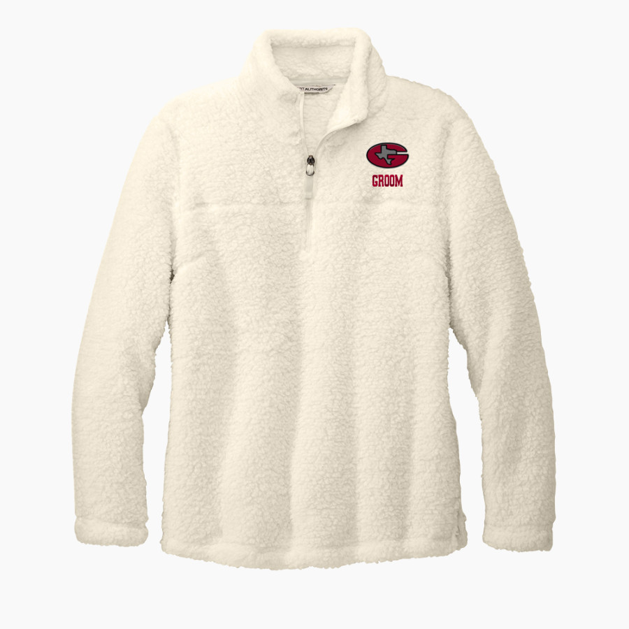 GROOM HIGH SCHOOL TIGERS <span class="pdp-name-mascot">GROOM TIGERS</span> Port Authority Women's Cozy 1/4-Zip Fleece Pullover
