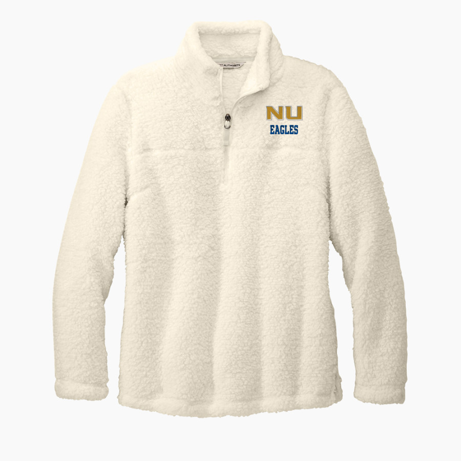 Northwest University Eagles Online Store <span class="pdp-name-mascot">Northwest Eagles</span> Port Authority Women's Cozy 1/4-Zip Fleece Pullover
