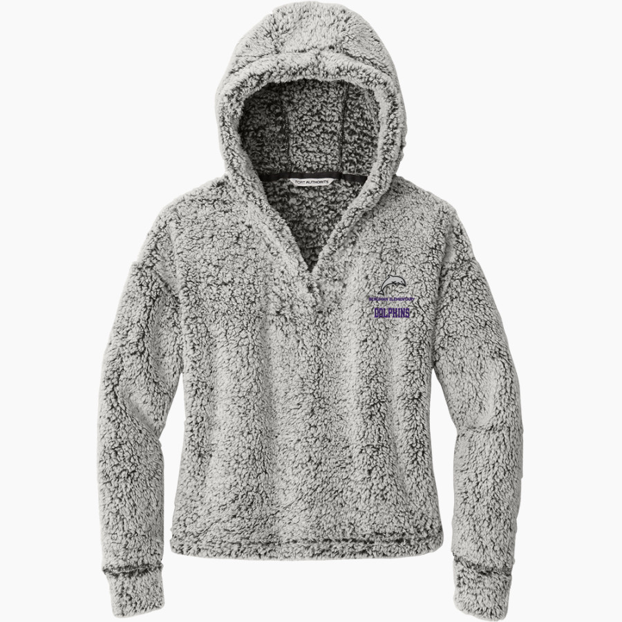 Bergman Dolphins <span class="pdp-name-mascot">Frank V. Bergman Elementary Dolphins</span> Port Authority Women's Cozy Fleece Hoodie