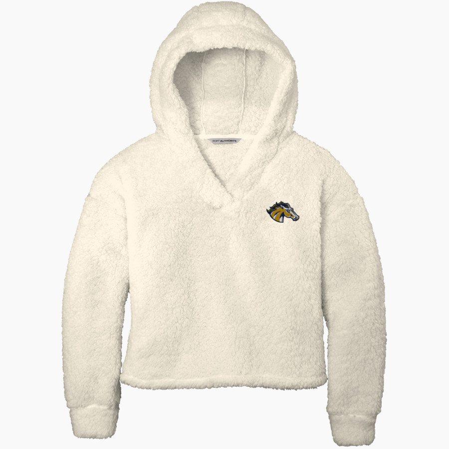 Breck Mustangs Port Authority Women's Cozy Fleece Hoodie