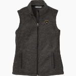 CRANDALL HIGH SCHOOL PIRATES Port Authority Women's Sweater Fleece Vest Front Thumbnail