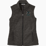 Folsom Lake Falcons Port Authority Women's Sweater Fleece Vest Front Thumbnail