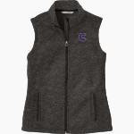 KLEIN CAIN Hurricanes Port Authority Women's Sweater Fleece Vest Front Thumbnail
