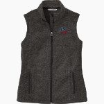 Eastmont Wildcats Port Authority Women's Sweater Fleece Vest Front Thumbnail