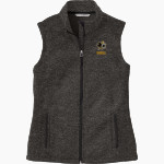 CRANDALL HIGH SCHOOL PIRATES Port Authority Women's Sweater Fleece Vest Front Thumbnail
