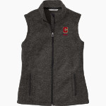 COFFEEVILLE HIGH SCHOOL PIRATES Port Authority Women's Sweater Fleece Vest Front Thumbnail