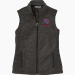 WEBB CITY HIGH SCHOOL CARDINALS Port Authority Women's Sweater Fleece Vest Front Thumbnail
