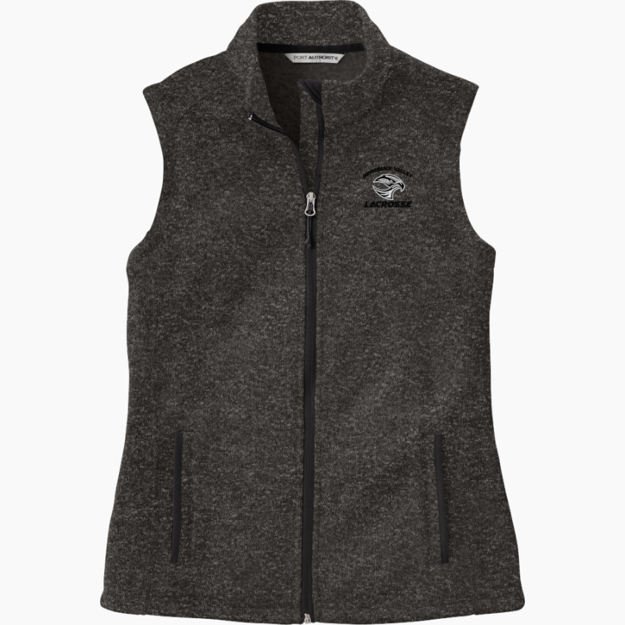 Pentucket Youth Lacrosse Pentucket <span class="pdp-name-mascot">Pentucket Youth Lacrosse</span> Port Authority Women's Sweater Fleece Vest