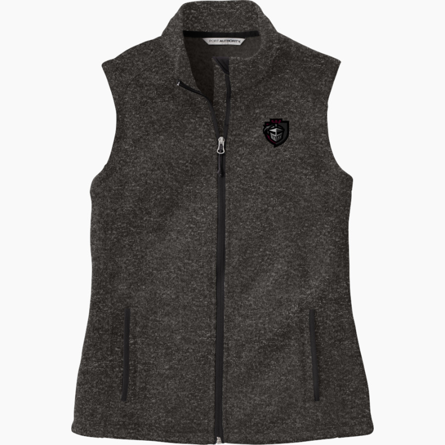 Lansingburgh Knights The Official Online Store <span class="pdp-name-mascot">Lansingburgh Knights</span> Port Authority Women's Sweater Fleece Vest