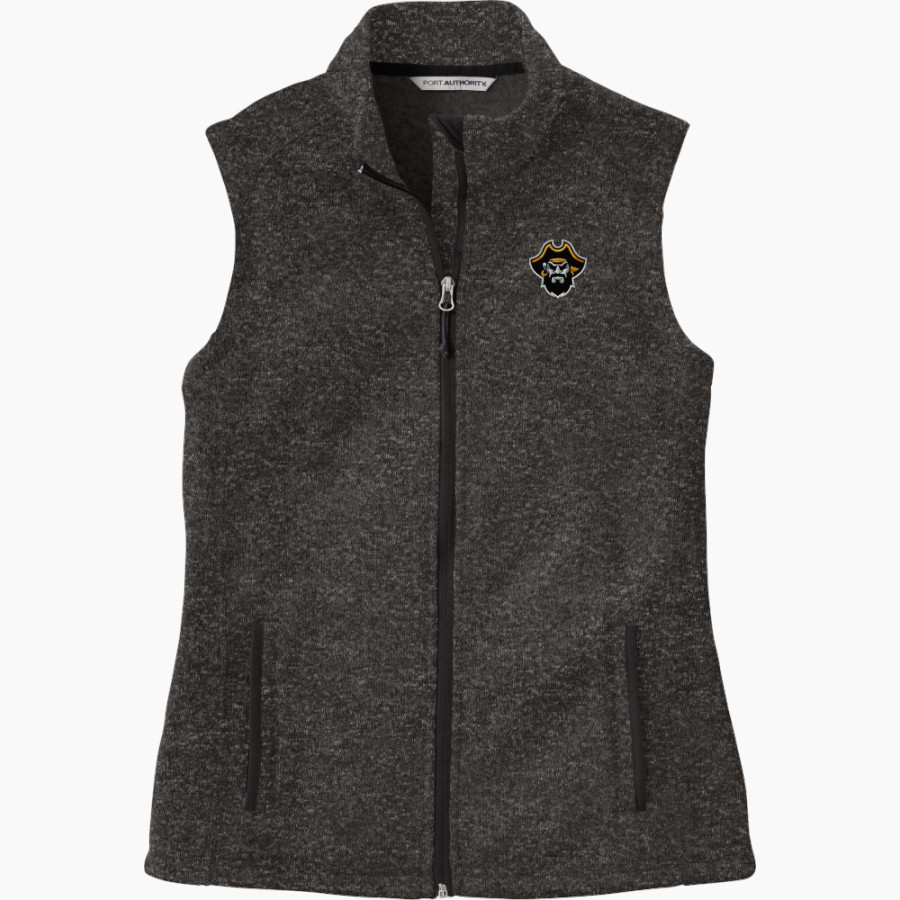 CRANDALL HIGH SCHOOL PIRATES Port Authority Women's Sweater Fleece Vest