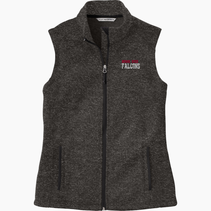 Browns River Falcons Port Authority Women's Sweater Fleece Vest