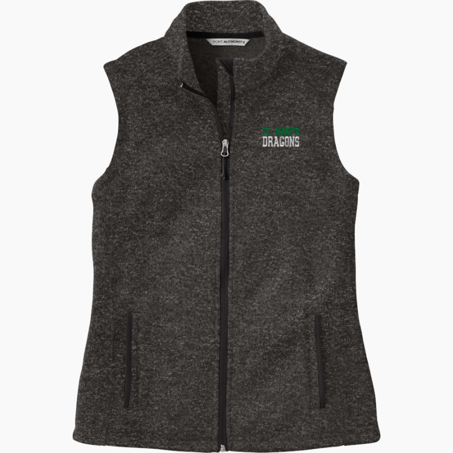 St. Mary's Dragons <span class="pdp-name-mascot">St. Mary's Dragons</span> Port Authority Women's Sweater Fleece Vest