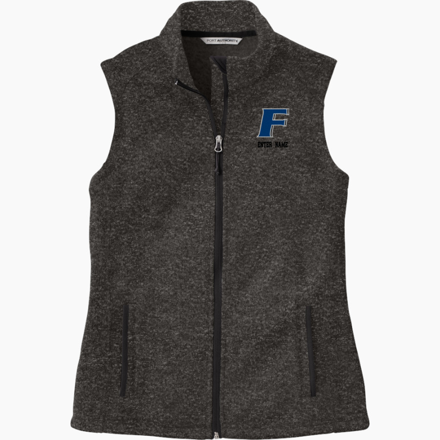 FRANKLIN COMMUNITY HIGH SCHOOL GRIZZLY CUBS <span class="pdp-name-mascot">FRANKLIN GRIZZLY CUBS</span> Port Authority Women's Sweater Fleece Vest