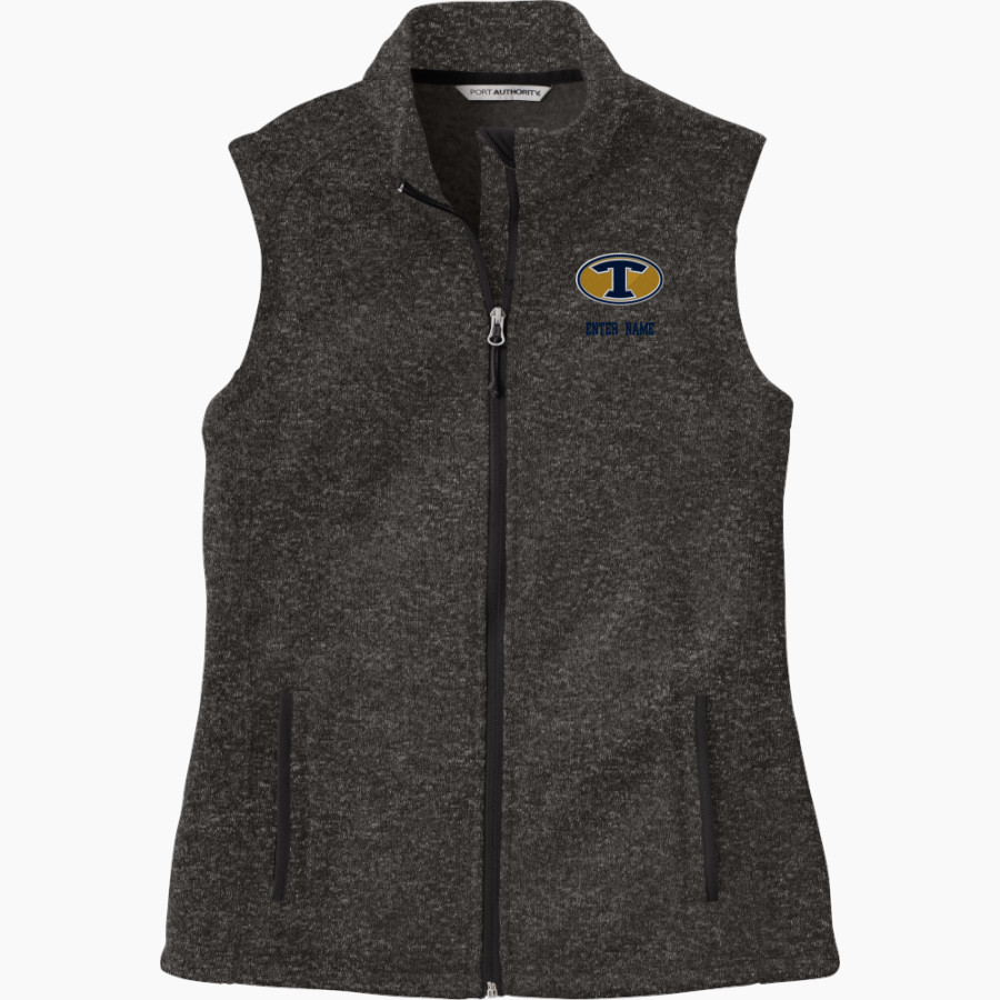 TROUP HIGH SCHOOL TIGERS <span class="pdp-name-mascot">TROUP TIGERS</span> Port Authority Women's Sweater Fleece Vest