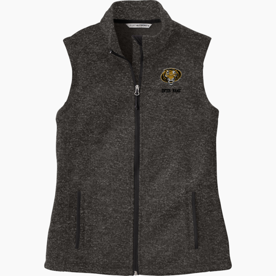 PRAIRIE GROVE HIGH SCHOOL TIGERS <span class="pdp-name-mascot">PRAIRIE GROVE TIGERS</span> Port Authority Women's Sweater Fleece Vest