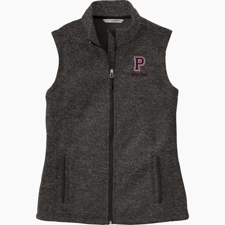 PERRY HIGH SCHOOL MAROONS <span class="pdp-name-mascot">PERRY MAROONS</span> Port Authority Women's Sweater Fleece Vest