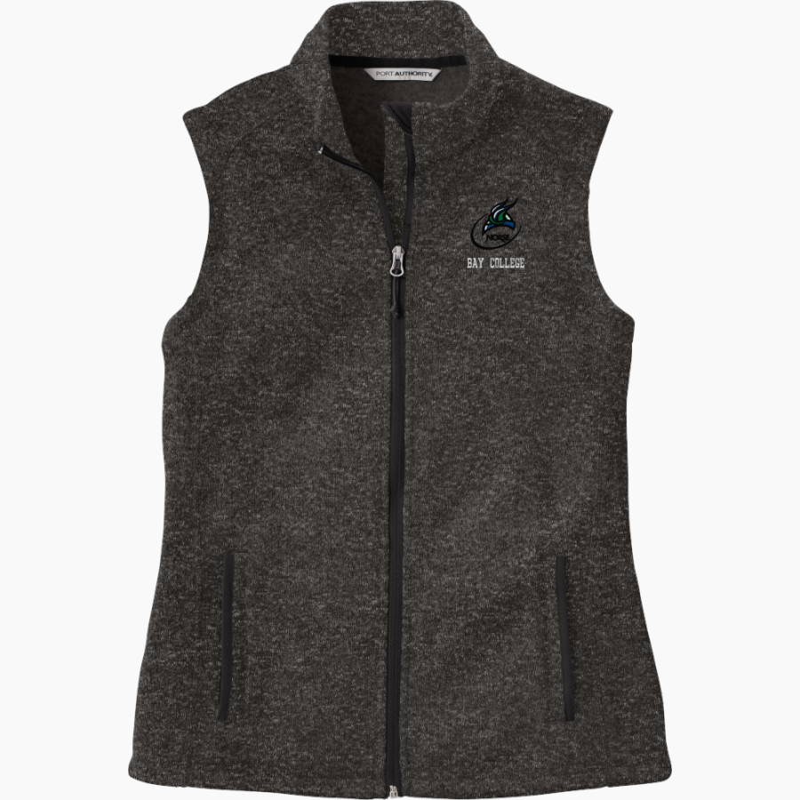 Bay College Norse <span class="pdp-name-mascot">Bay College Norse</span> Port Authority Women's Sweater Fleece Vest