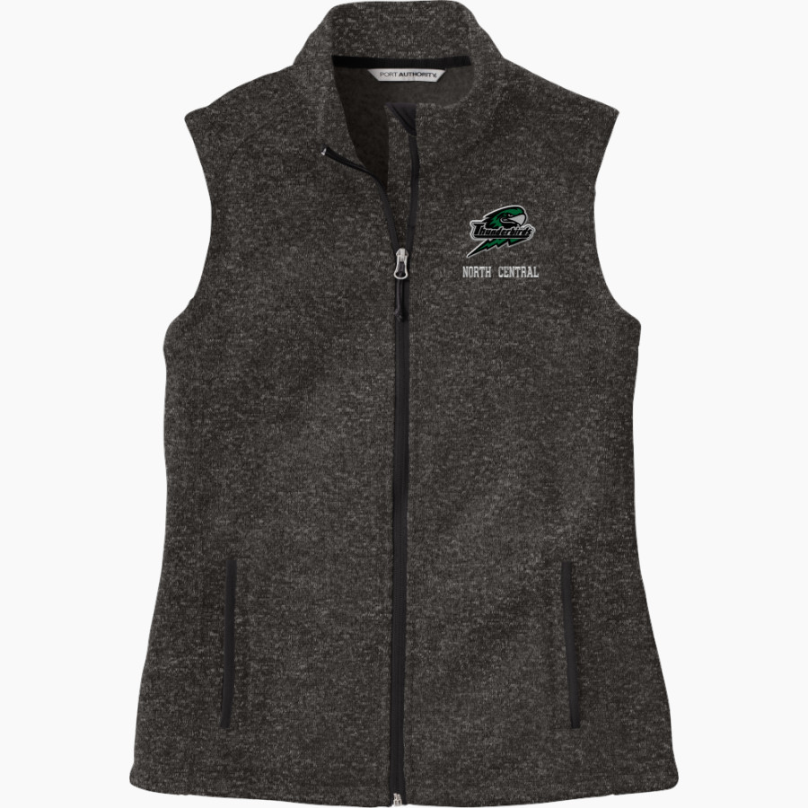 North Central Thunderbirds <span class="pdp-name-mascot">North Central Thunderbirds</span> Port Authority Women's Sweater Fleece Vest