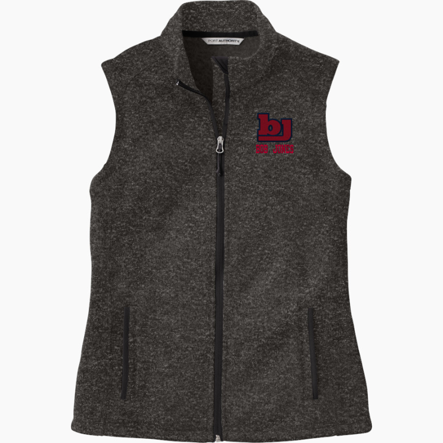 Bob Jones Patriots <span class="pdp-name-mascot">Bob Jones Patriots</span> Port Authority Women's Sweater Fleece Vest