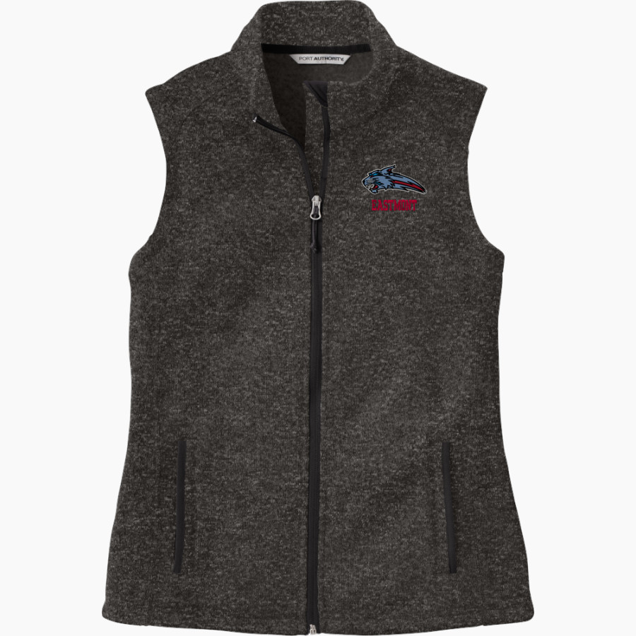 Eastmont Wildcats Port Authority Women's Sweater Fleece Vest