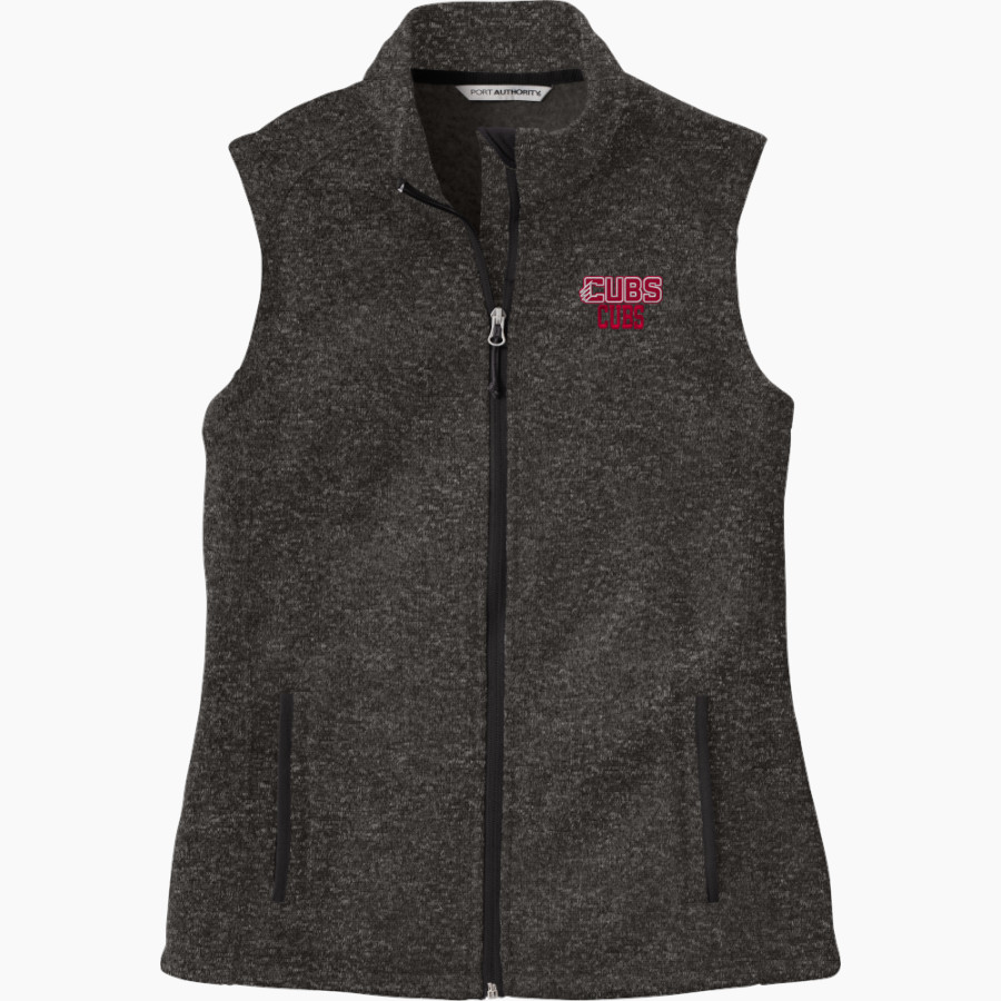 CHAMBERLAIN HIGH SCHOOL CUBS <span class="pdp-name-mascot">CHAMBERLAIN CUBS</span> Port Authority Women's Sweater Fleece Vest