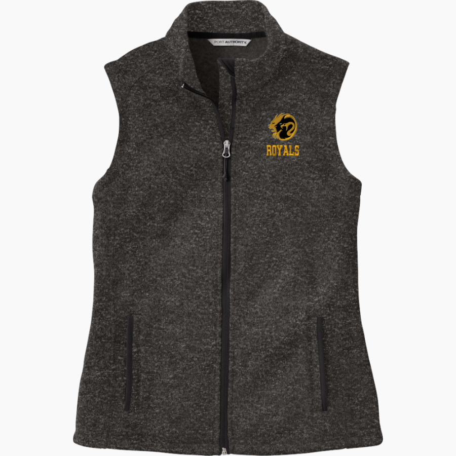 LYNNWOOD HIGH SCHOOL ROYALS <span class="pdp-name-mascot">LYNNWOOD ROYALS</span> Port Authority Women's Sweater Fleece Vest