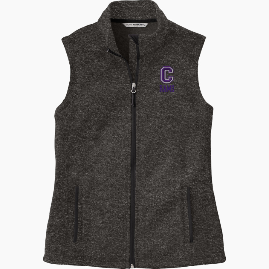 Cornell Rams <span class="pdp-name-mascot">Cornell Rams</span> Port Authority Women's Sweater Fleece Vest