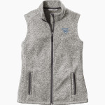 WATER VALLEY HIGH SCHOOL BLUE DEVILS Port Authority Women's Sweater Fleece Vest Front Thumbnail