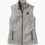 CRANDALL HIGH SCHOOL PIRATES Port Authority Women's Sweater Fleece Vest Front Thumbnail