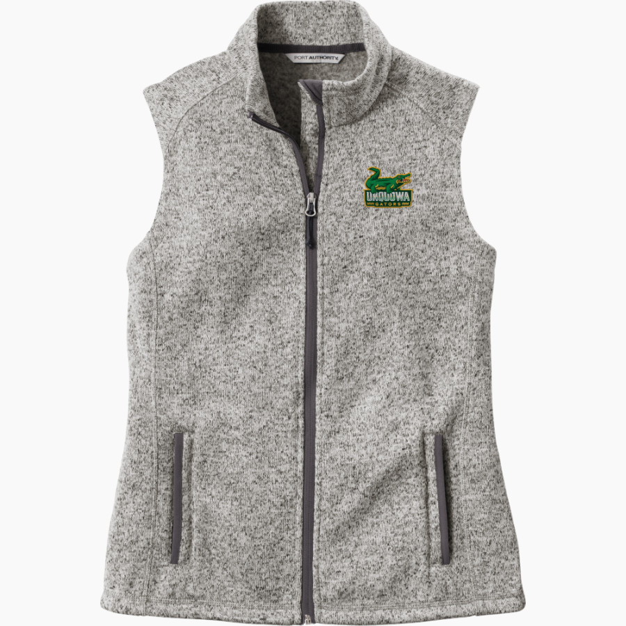 Unquowa Gators Port Authority Women's Sweater Fleece Vest