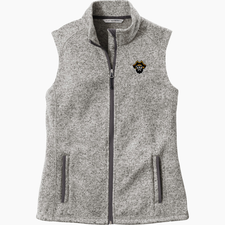 CRANDALL HIGH SCHOOL PIRATES Port Authority Women's Sweater Fleece Vest