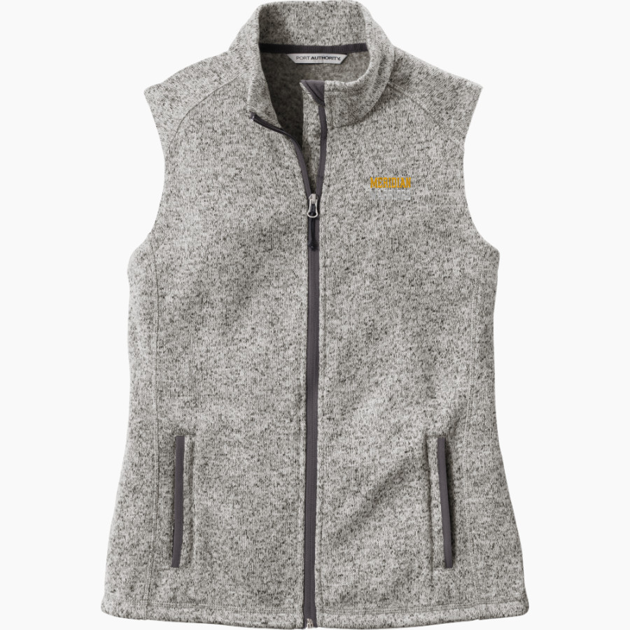Meridian Warriors <span class="pdp-name-mascot">Meridian Warriors</span> Port Authority Women's Sweater Fleece Vest
